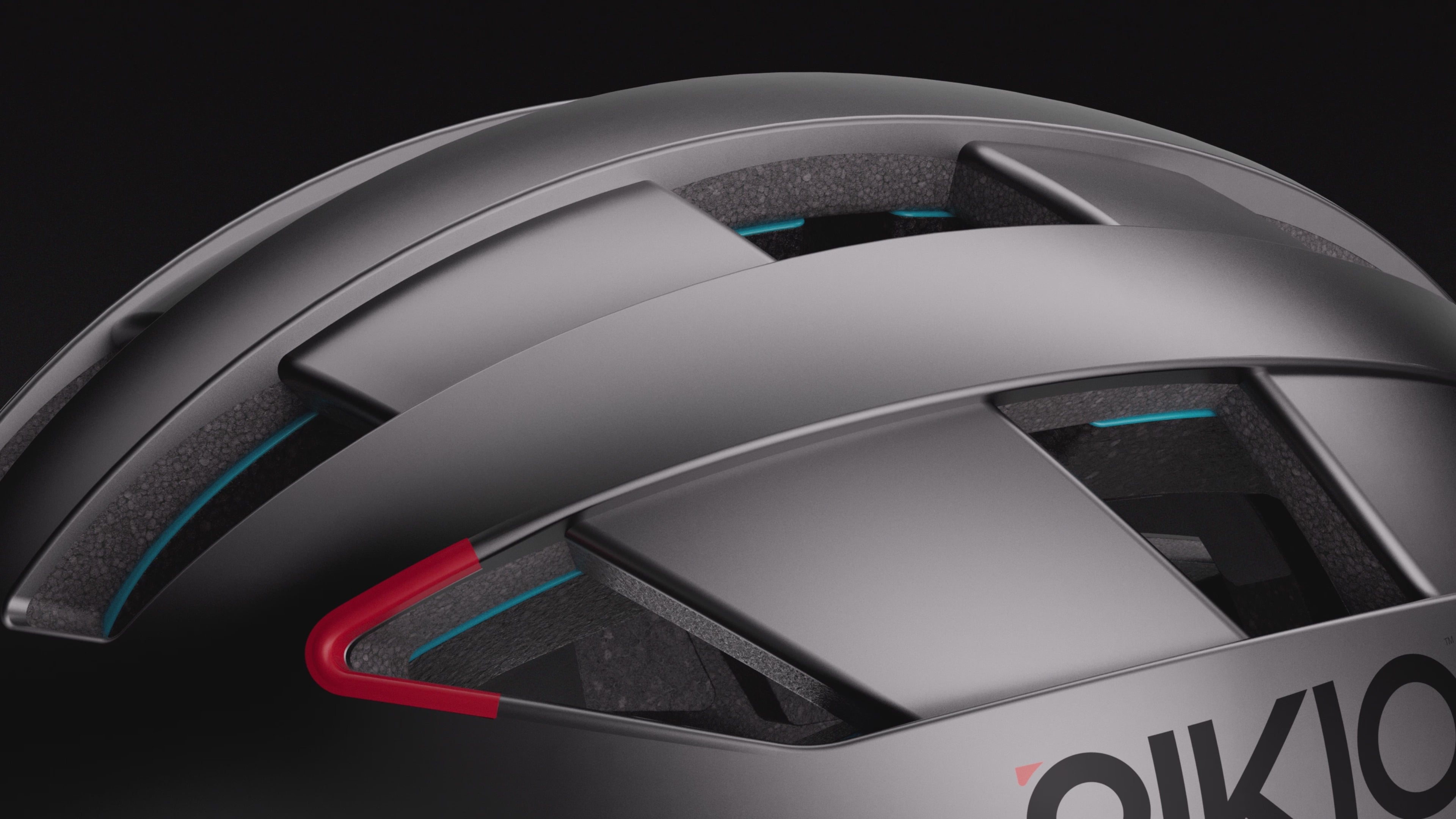 Load video: Animation showing the ventilation  in the PIKIO Si helmet